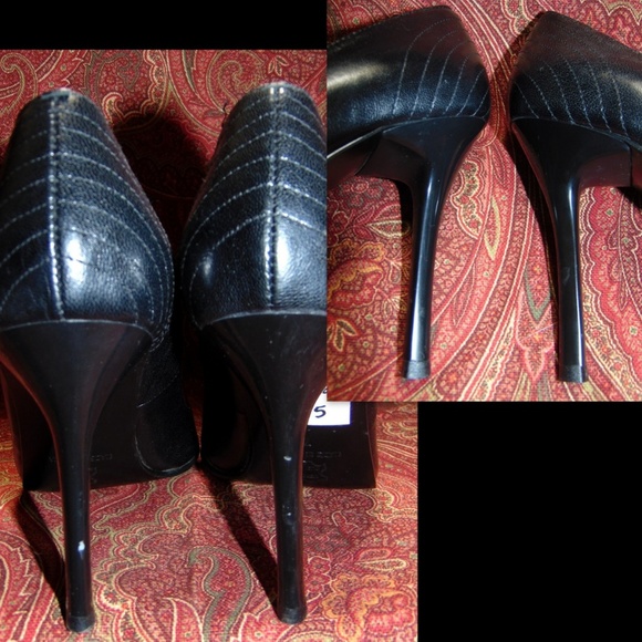 N.Y.L.A CAMILLA-N black leather pumps 7B ✨ - Picture 7 of 8